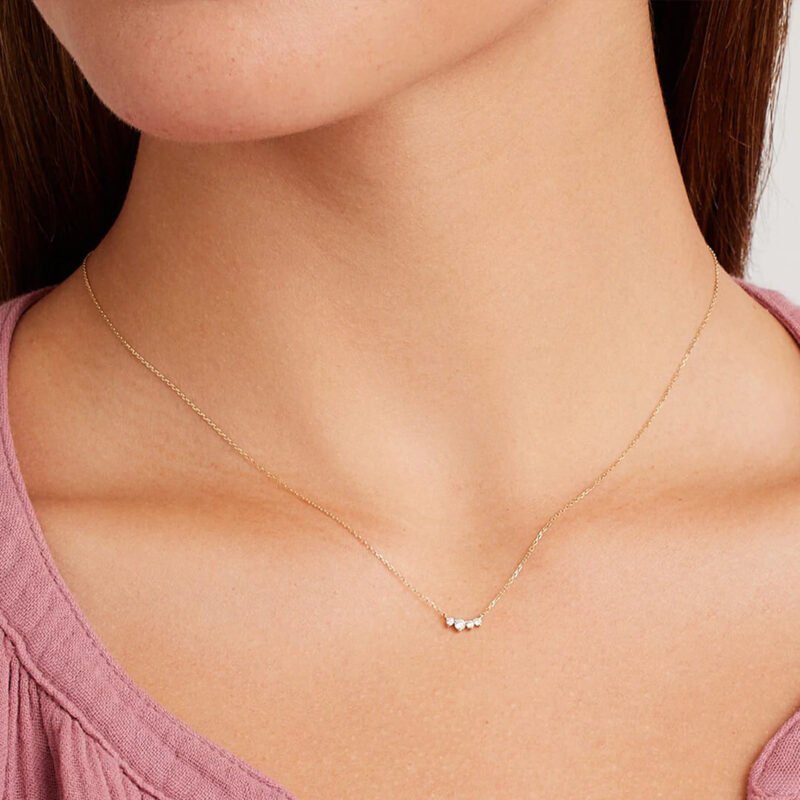 Diamond Cluster Necklace