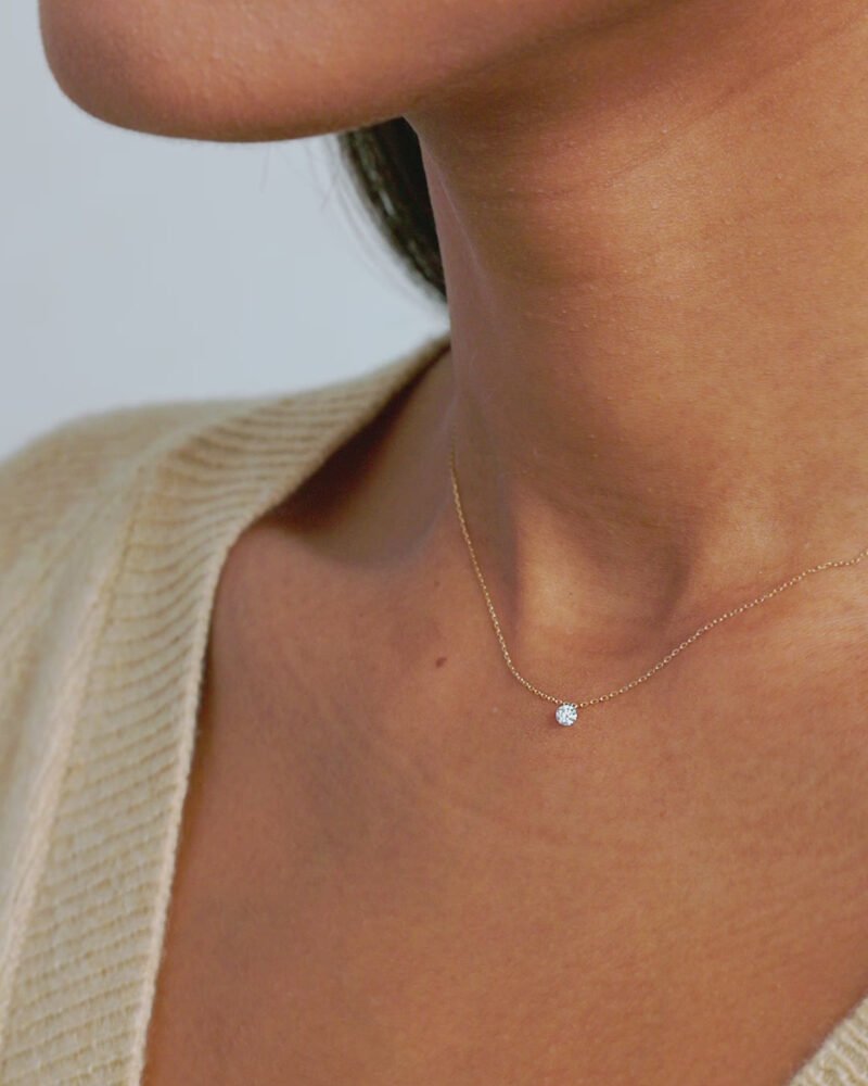 Floating Diamond Necklace