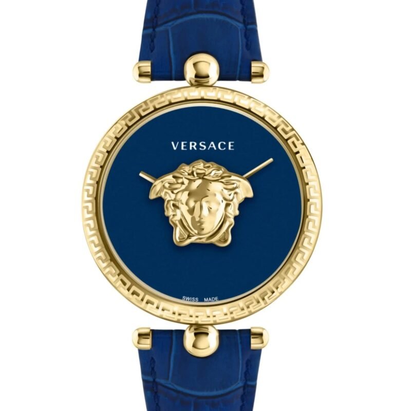 Versace Ladies Watch Palazzo Empire 39mm Blue Gold VECO02922