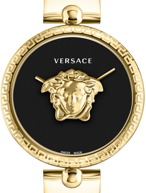 Versace Ladies Watch Palazzo Empire 39mm Black Gold Band VECO03122