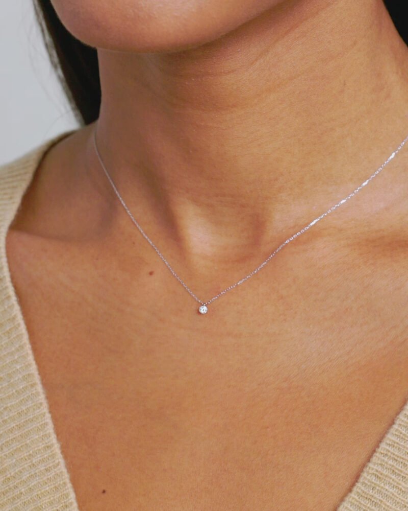 Floating Diamond Necklace