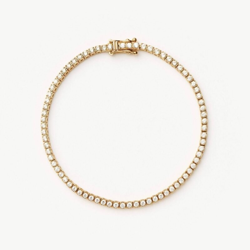 Fine Diamond Tennis Bracelet - Size L | 14ct Solid Gold Lab Grown Diamonds